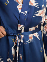 [Dunkelblau] SilkSilky-DE 19Momme Mens Robe 004