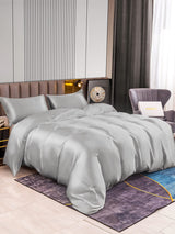 [Silber] SilkSilky-DE 22Momme Reine Seide Bedding Set 003,