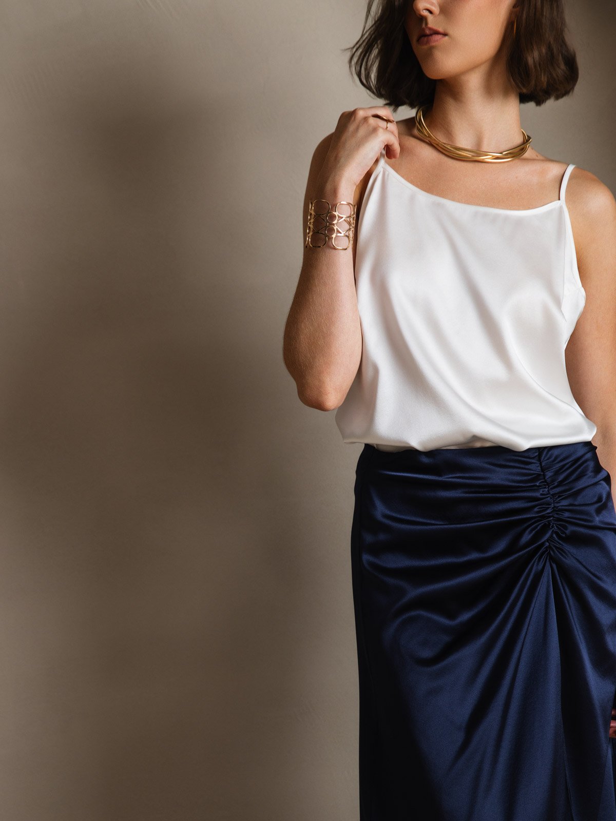 [Weiß] SilkSilky-DE 19Momme Seide Camisoles 008