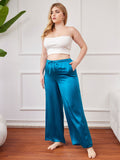 SilkSilky DE Reine Seide Plus Size Womens Pants KönigBlau 006