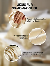 [Elfenbeinfarbe] SilkSilky-DE 30Momme Kissenbezüge 002