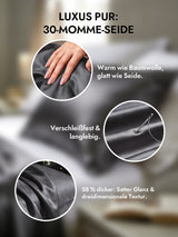 [Dunkelgrau] SilkSilky-DE 30Momme Kissenbezüge 002