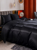 [Schwarz] SilkSilky-DE Bettwäsche Sets 004