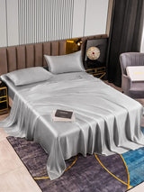 [Silber] SilkSilky-DE 22Momme Reine Seide Bedding Set 002,
