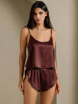 [Braun] SilkSilky-DE Spaghetti Strap Camisole-Set 007