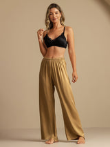 [Tan] SilkSilky-DE 19Momme Women's Sleep Pants 006