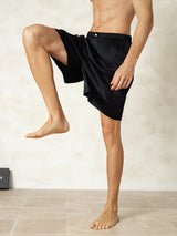 [Schwarz] SilkSilky-DE Mens Sleep Bottoms 004