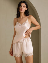 [Rosa] SilkSilky-DE Sleeveless V Neck Camisole-Set 006