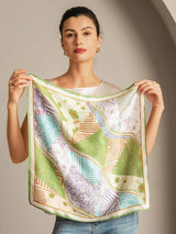[P100] SilkSilky-DE Reine Seide Scarf 004,