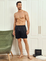 [Schwarz] SilkSilky-DE Mens Sleep Bottoms 004