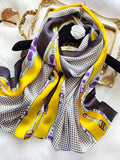 SilkSilky DE Reine Seide Scarf Gelb 001