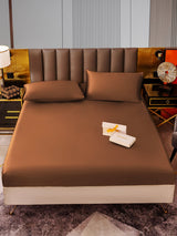 [Kaffee] SilkSilky-DE 22Momme Bettwäsche Sets 001