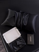 [Schwarz] SilkSilky-DE 30Momme Reine Seide Pillowcase 006