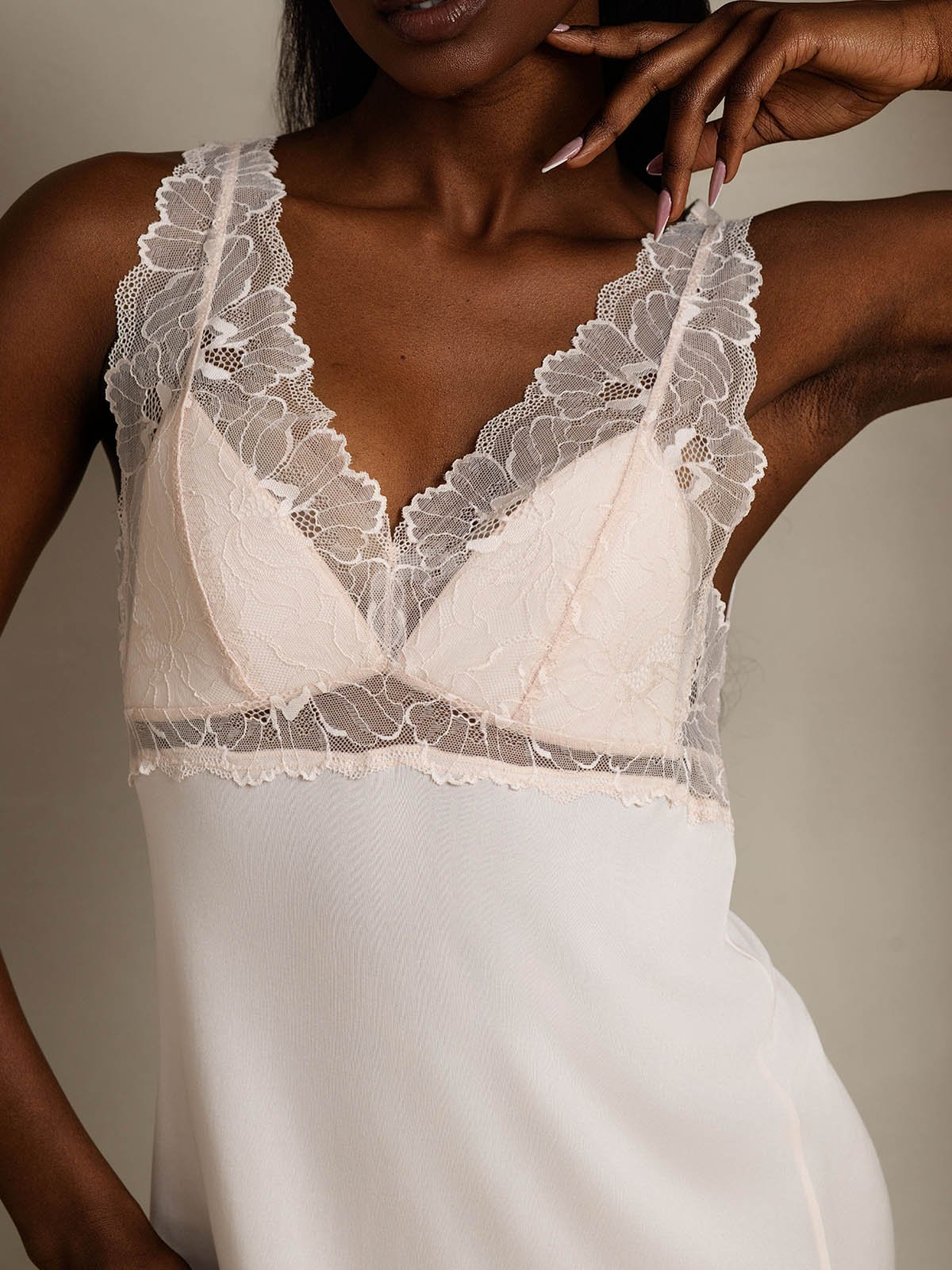 [Rosa] SilkSilky-DE Seide Ärmellos V Ausschnitt Kleider 008