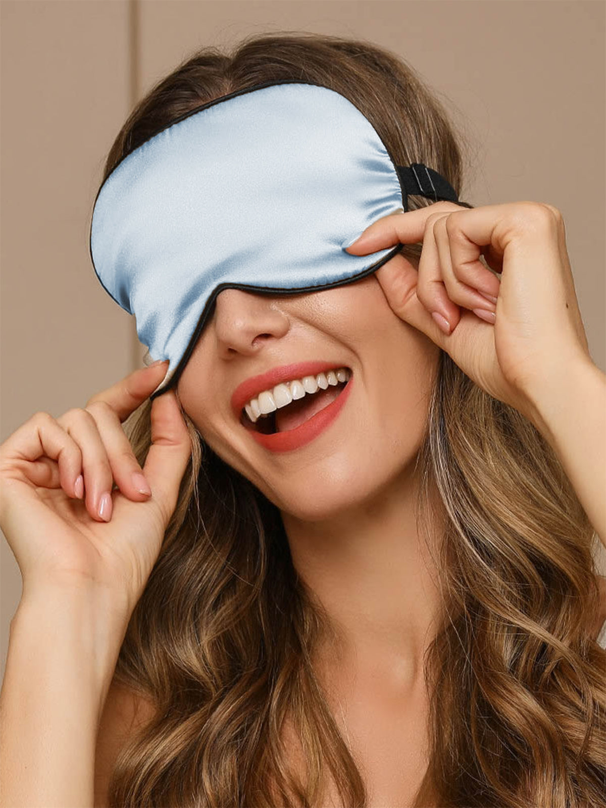[Hellblau] SilkSilky-DE 19Momme Reine Seide Eye Mask 002