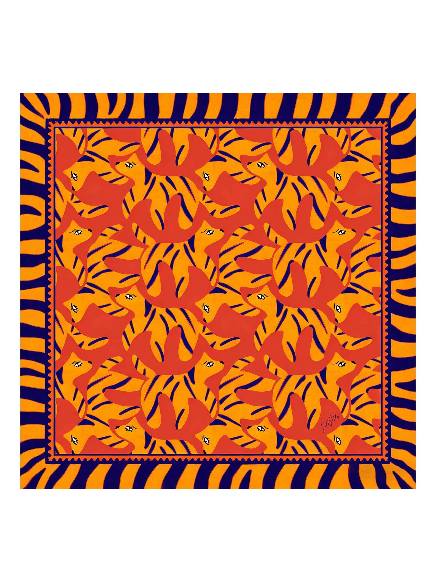 [Oranger Hund] SilkSilky-DE Scarf 001