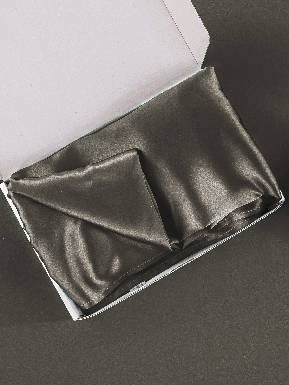 [Dunkelgrau] SilkSilky-DE 22Momme Reine Seide Pillowcase 005