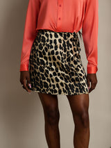 [Leopard] SilkSilky-DE Reine Seide Skirt 003,