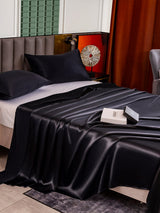 [Schwarz] SilkSilky-DE 25Momme Reine Seide Bedding Set 004