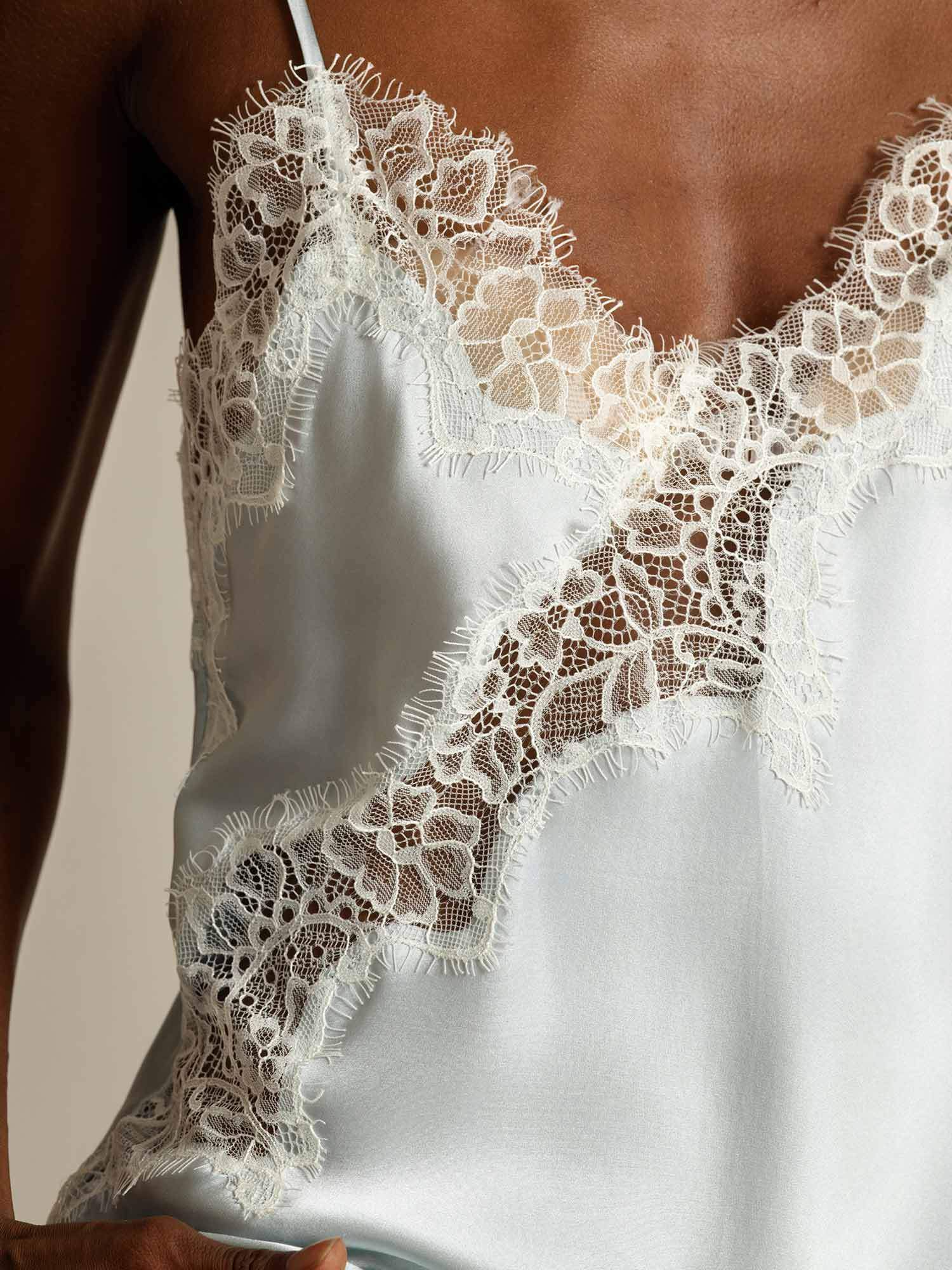 [Hellblau] SilkSilky-DE Reine Seide Camisoles 004