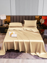 [Beige] SilkSilky-DE 22Momme Reine Seide Bedding Set 001,