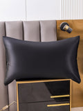 SilkSilky-DE 30Momme Reine Seide Pillowcase Schwarz 002