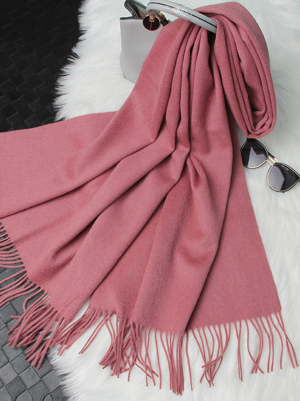 [Blasses Mauve] SilkSilky-DE Wolle Scarf 005