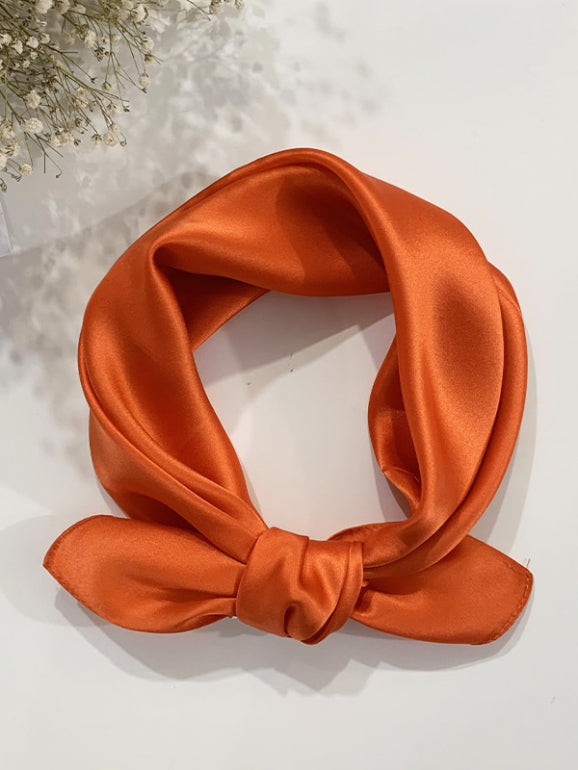 SilkSilky DE Reine Seide Scarf Orange 001