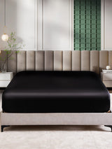 [Schwarz] SilkSilky-DE 25Momme Spannbettlaken 002