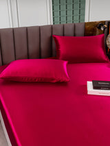 [Rotwein] SilkSilky-DE 25Momme Bettwäsche Sets 005