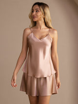 [Toskana] SilkSilky-DE Sleeveless V Neck Camisole-Set 001