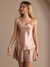 [Toskana] SilkSilky-DE Sleeveless V Neck Camisole-Set 003