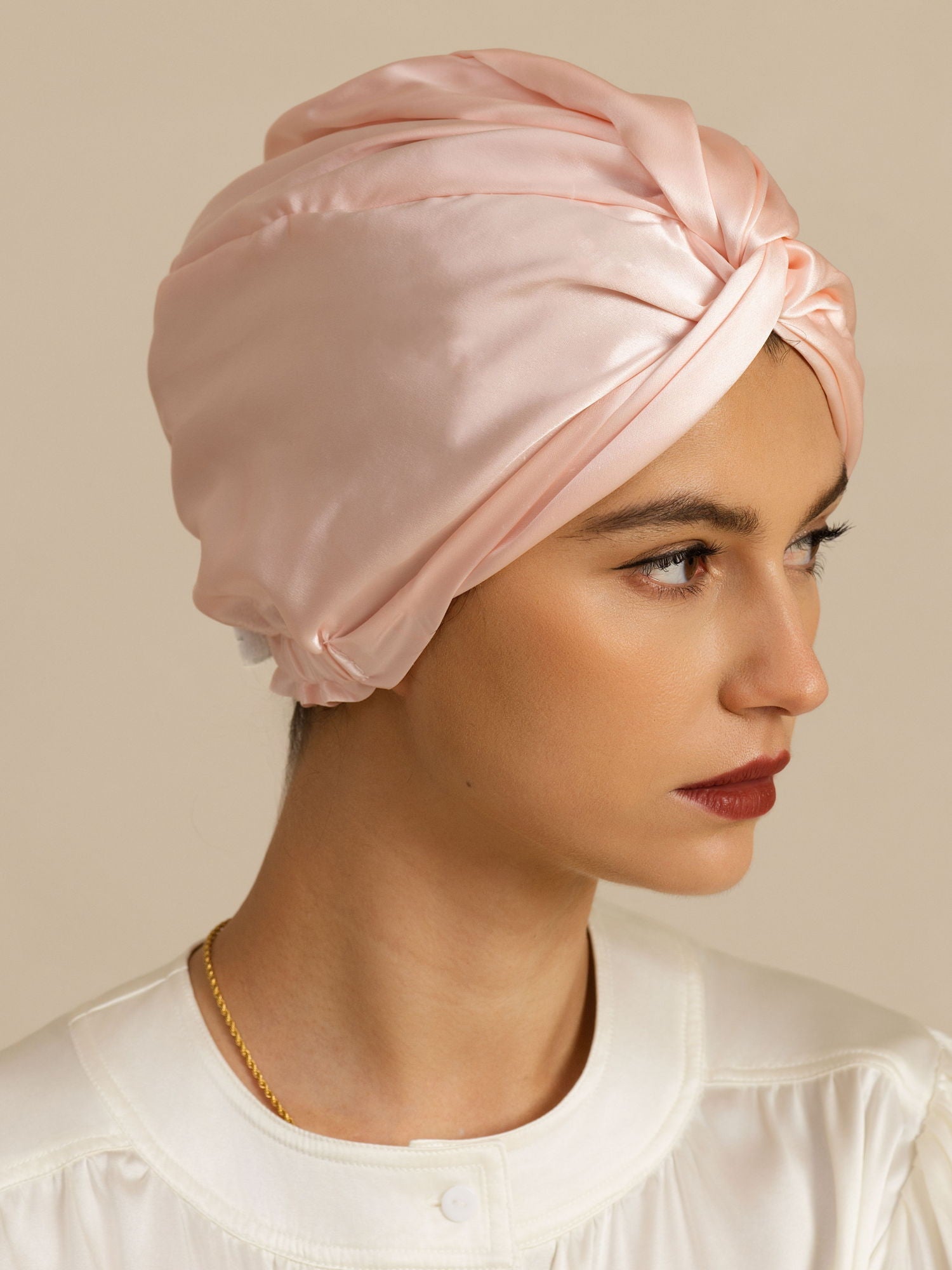 [Rosa] SilkSilky-DE 22Momme Schlafmützen 003