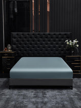 [Graublau] SilkSilky-DE 19Momme Spannbettlaken 002