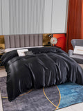 SilkSilky DE 22Momme Reine Seide Duvet Cover Schwarz 004