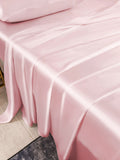 SilkSilky DE 25Momme Reine Seide Bedding Set Rosa 005