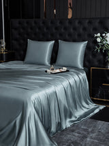 [Graublau] SilkSilky-DE Bettwäsche Sets 002
