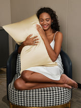 [Elfenbeinfarbe] SilkSilky-DE 30Momme Reine Seide Pillowcase 002