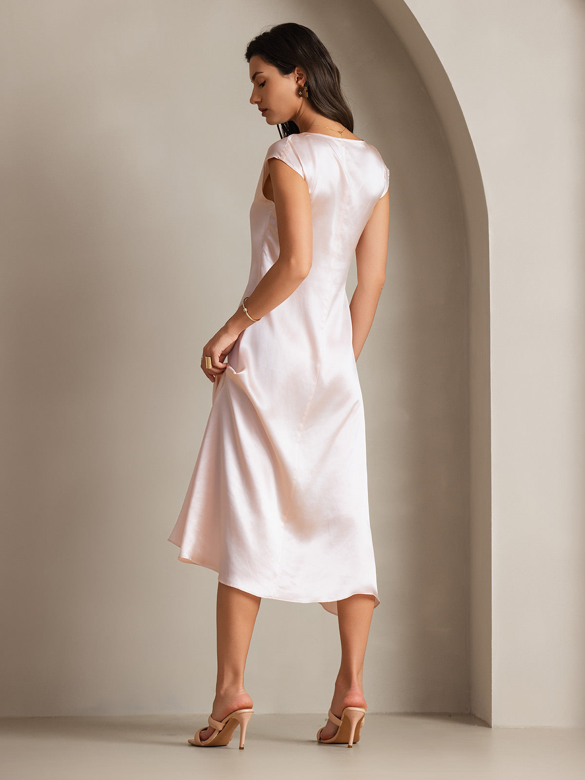 [Rosa] SilkSilky-DE 19Momme Seide Dress 001