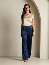 [Champagner] SilkSilky-DE Sleeveless Round Neck Cami Top 006