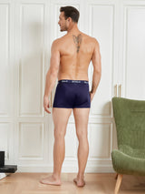 [Dunkelblau] SilkSilky-DE Reine Seide Mens Underwear 002,