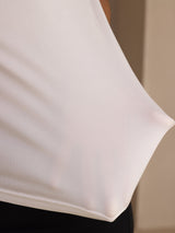 [Weiß] SilkSilky-DE Half Sleeve T-Shirt 004
