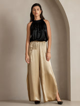 [Champagner] SilkSilky-DE 19Momme Seide Womens Pants 013