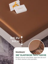 [Kaffee] SilkSilky-DE 19Momme Spannbettlaken 004