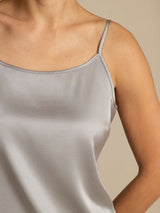 [Greifgrau] SilkSilky-DE Spaghetti Strap Cami Top 004