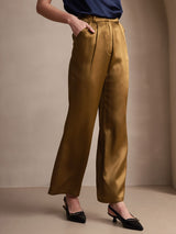 [Braun] SilkSilky-DE 19Momme Seide Womens Pants 006
