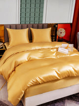 [Champagner] SilkSilky-DE Bettwäsche Sets 003