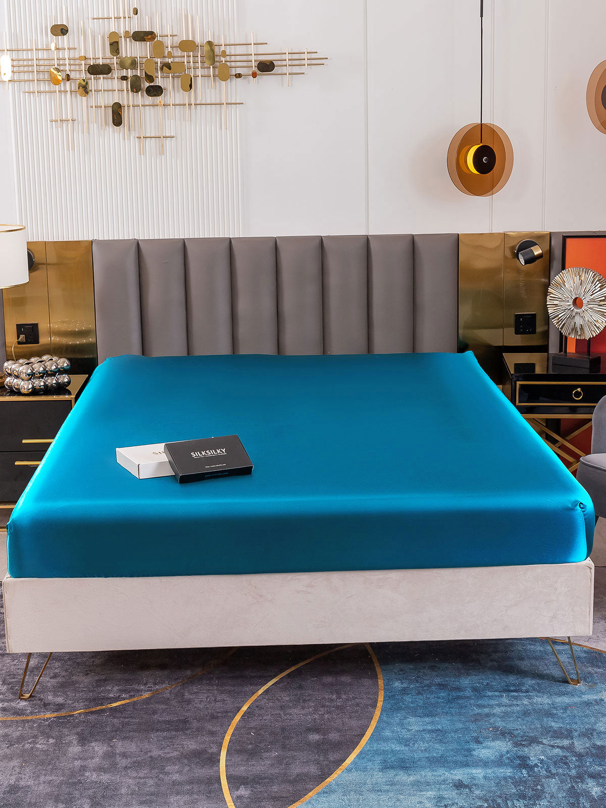 [König Blau] SilkSilky-DE 19Momme Sheet 002