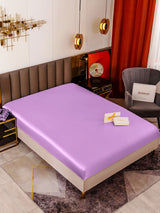 [Lavendel] SilkSilky-DE 19Momme Spannbettlaken 001