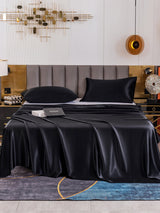 [Schwarz] SilkSilky-DE 19Momme Bettwäsche Sets 002